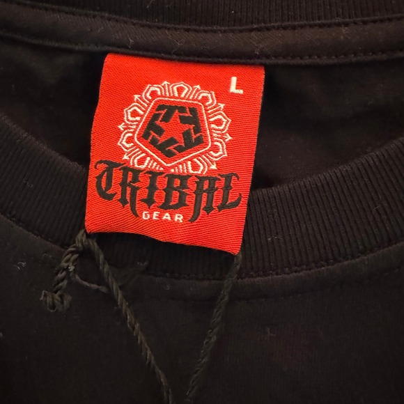 Tribal Gear Black Graphic T Shirt Mens‎ Large 1989 Recognize The Real NWT - Picture 5 of 7